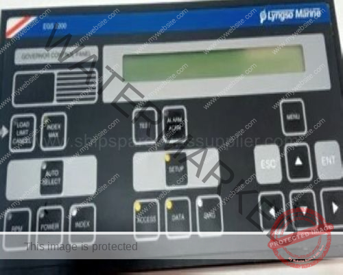 LYNGSO MARINE EGS 2000 GOVERNOR CONTROL PANEL