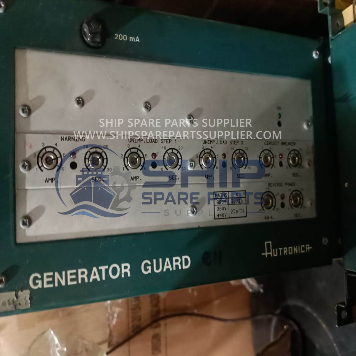 Autronica AK-35/4 Generator Guard Used Autronica AK-35/4 Generator Guard Front View