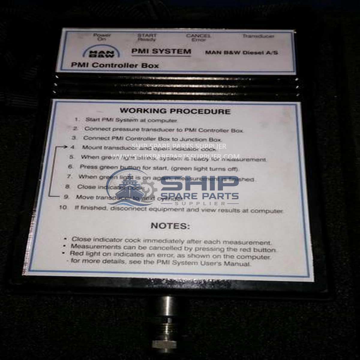 MAN B&W PMI System Controller Box Diesel Kit Box Used MAN B&W PMI System Controller Box Diesel Kit Box