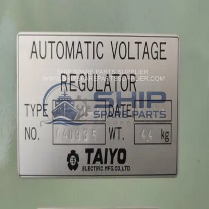 Taiyo AS-71-2 Automatic Voltage Regulator Nameplate