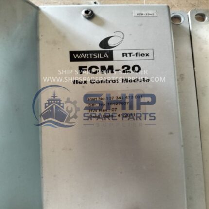 Used Wärtsilä RT-flex FCM-20 Flex Control Module Name Plate