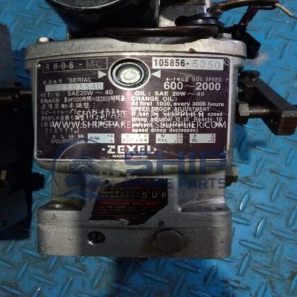 Nameplate of Zexel RHD6-MC Diesel Keiki Governor